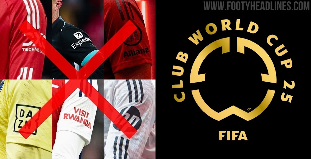 FIFA不允許世俱杯球隊有袖標贊助，需貼上世俱杯徽標